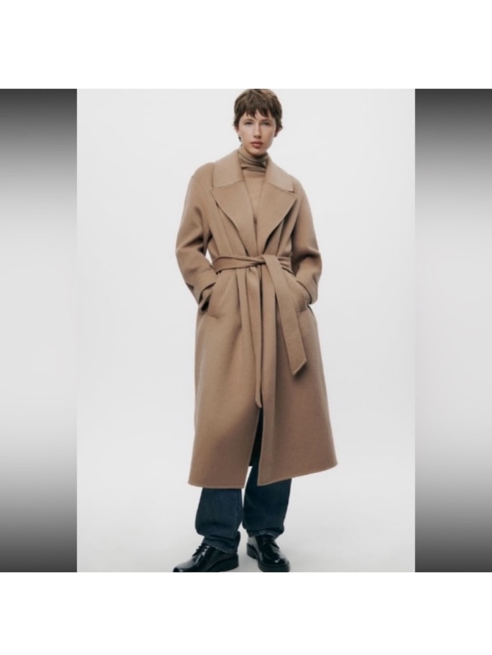 Zara Camel Trench Coat - Picture 6 of 6